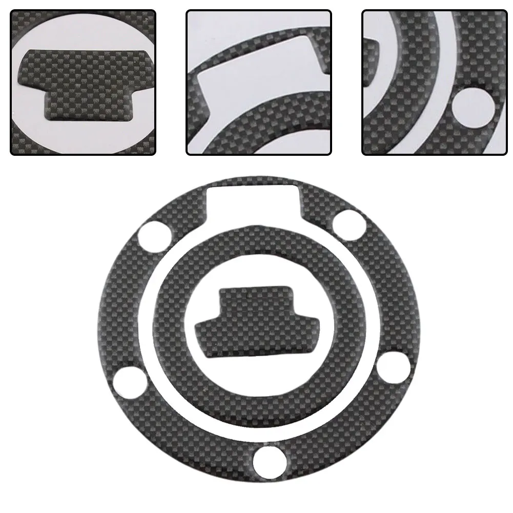 1PC 3D Motorcycle Carbon Look Fuel Gas Tank Cap Cover Pad Sticker For YMH R1 R6 FJR1300 FZ6 FZ8 FZ1 FZ6R Motorcycle Decals