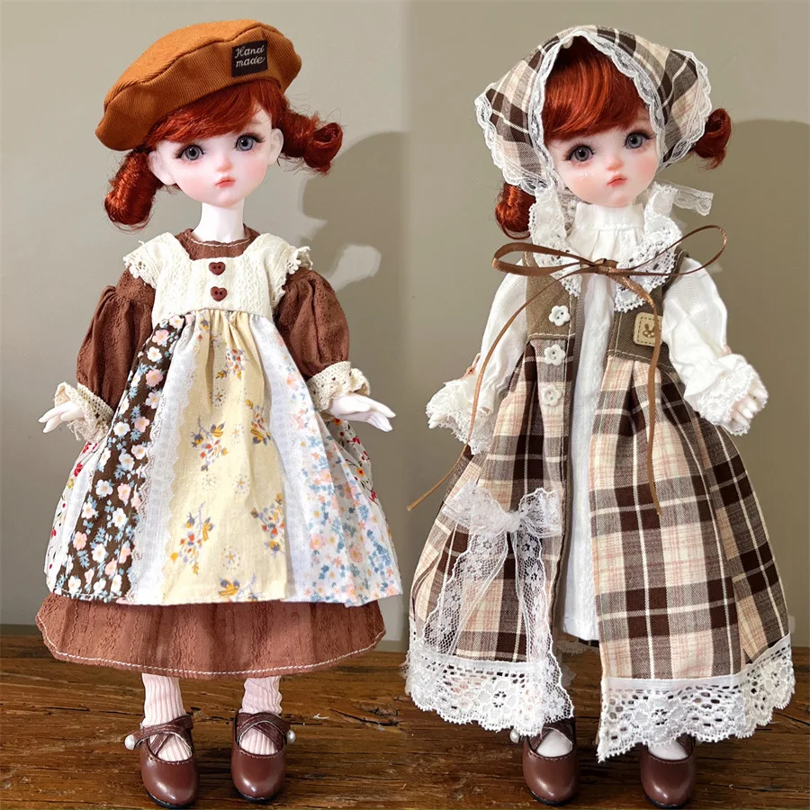 

6 Points BJD Doll Dress Up Clothes 30 Cm Doll Clothes Retro Forest Palace Style Skirt Lolita Skirt Cute Fashion