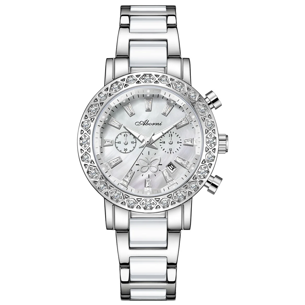 Lady's Watch: Fashionable and Dreamy Butterfly, Luxurious and Versatile Quartz Watch, Waterproof with Diamond-Encrusted
