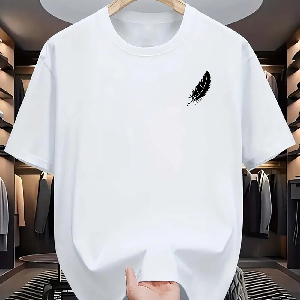 

Breathable Shirt Large-sized T-shirt Casual Occasions Comfortable Printed Top For Daily Wear Breathable T-shirt