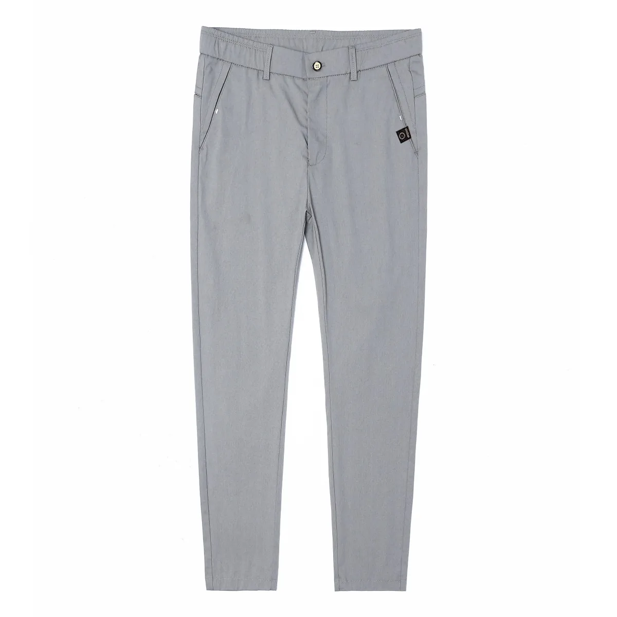 กางเกงขายาวผู้ชายผ้าไอซ์ซิลค์สำหรับฤดูร้อน ทรงตรง บางเฉียบ สไตล์ลำลอง แฟชั่นสำหรับวัยรุ่น แห้งเร็ว