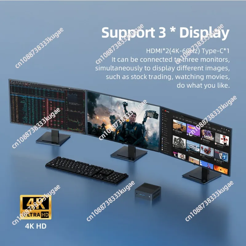 Windows11 N100 معالج كمبيوتر صغير جديد 12th Gen جيب 12 فولت كمبيوتر صغير مزدوج Lan 8 جيجابايت Ddr5 4800 ميجا هرتز 256 جيجابايت للأعمال - #4