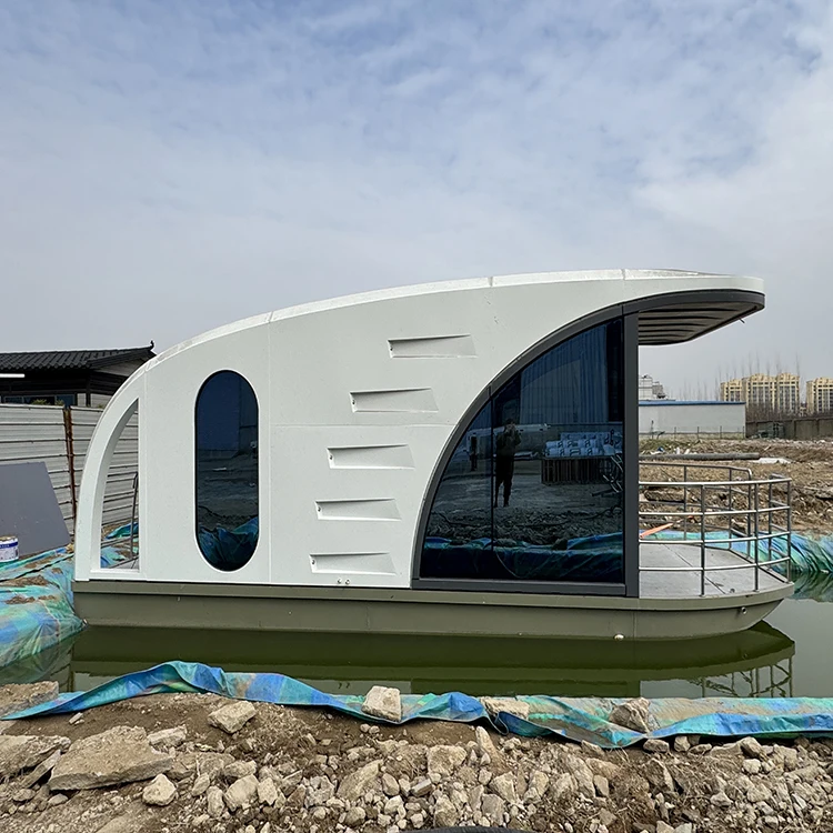 Dwupoziomowy trójkątny dom mobilny, kapsuła kosmiczna, trójkątny prefabrykowany dom kontenerowy