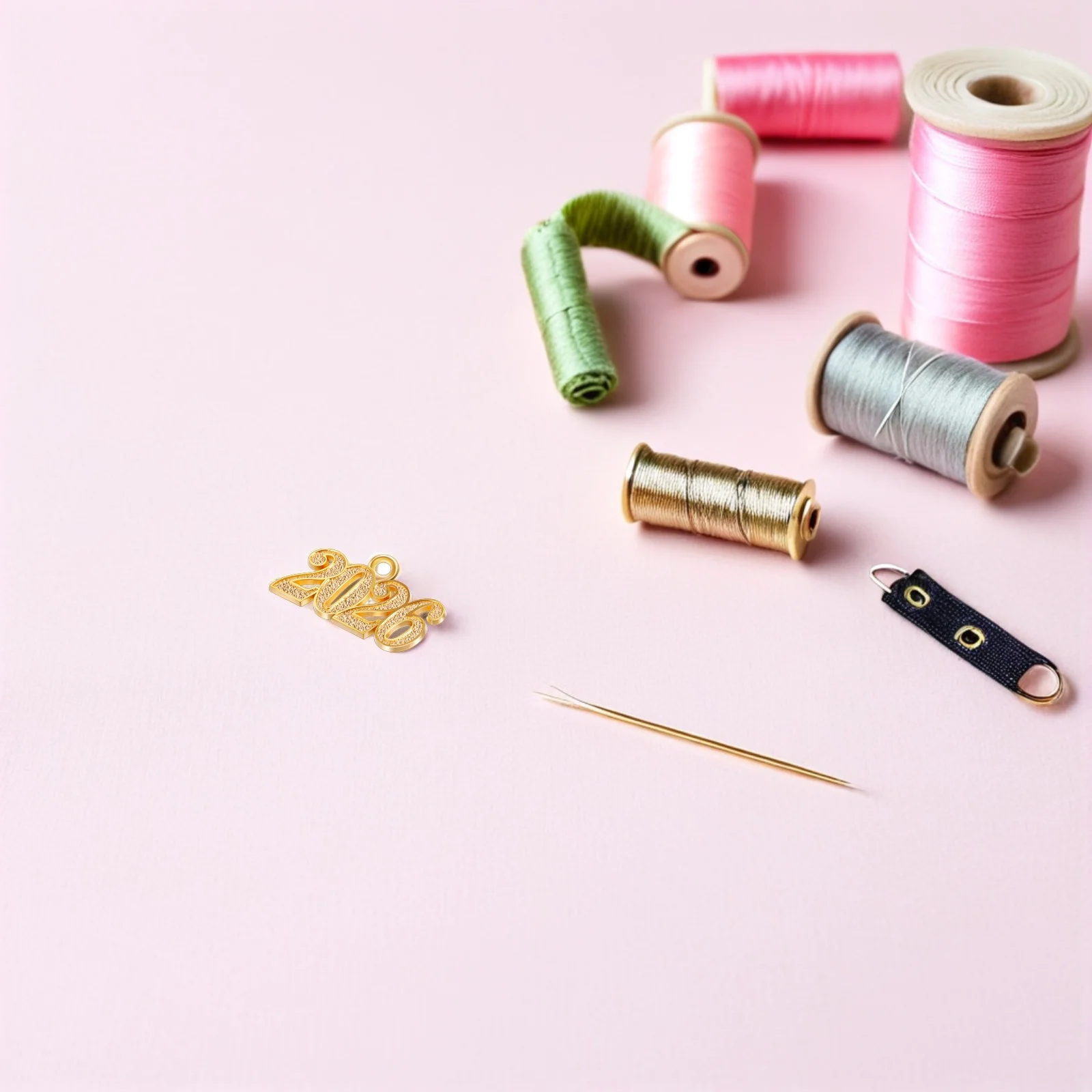 

100Pcs Mini 2026 Number Pendants Alloy Year Charms for Jewelry Making Necklaces Bracelets Keychains DIY Ornament Craft