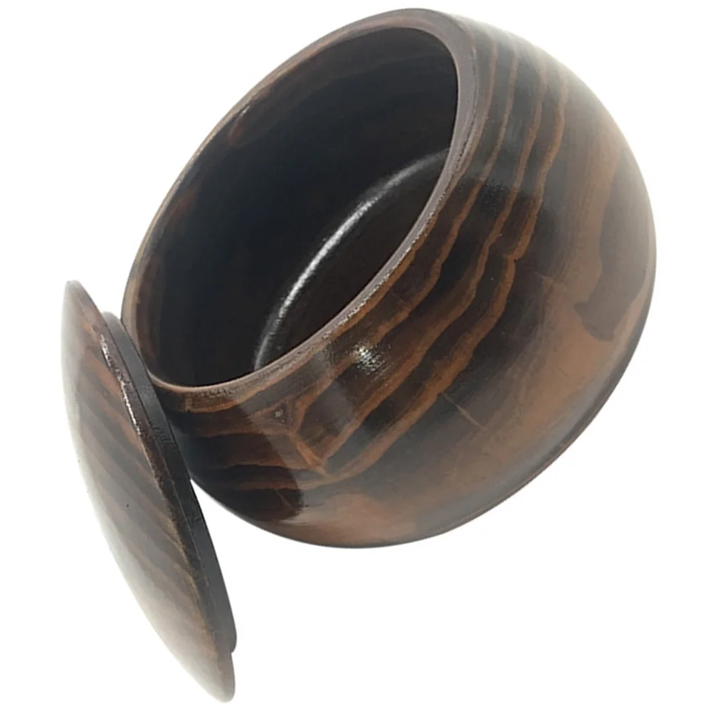 

Solid Bowl Small Lightweight With Lid Storage For Chess Pieces Wooden Container Go Pieces Box Lidded Chess