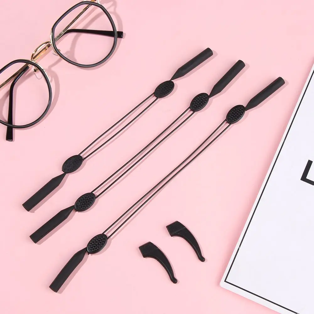 Accesorios cordón para el cuello gafas de sol cadena correa para gafas cuerda ajustable para gafas cordón escalable para gafas gancho antideslizante para la oreja