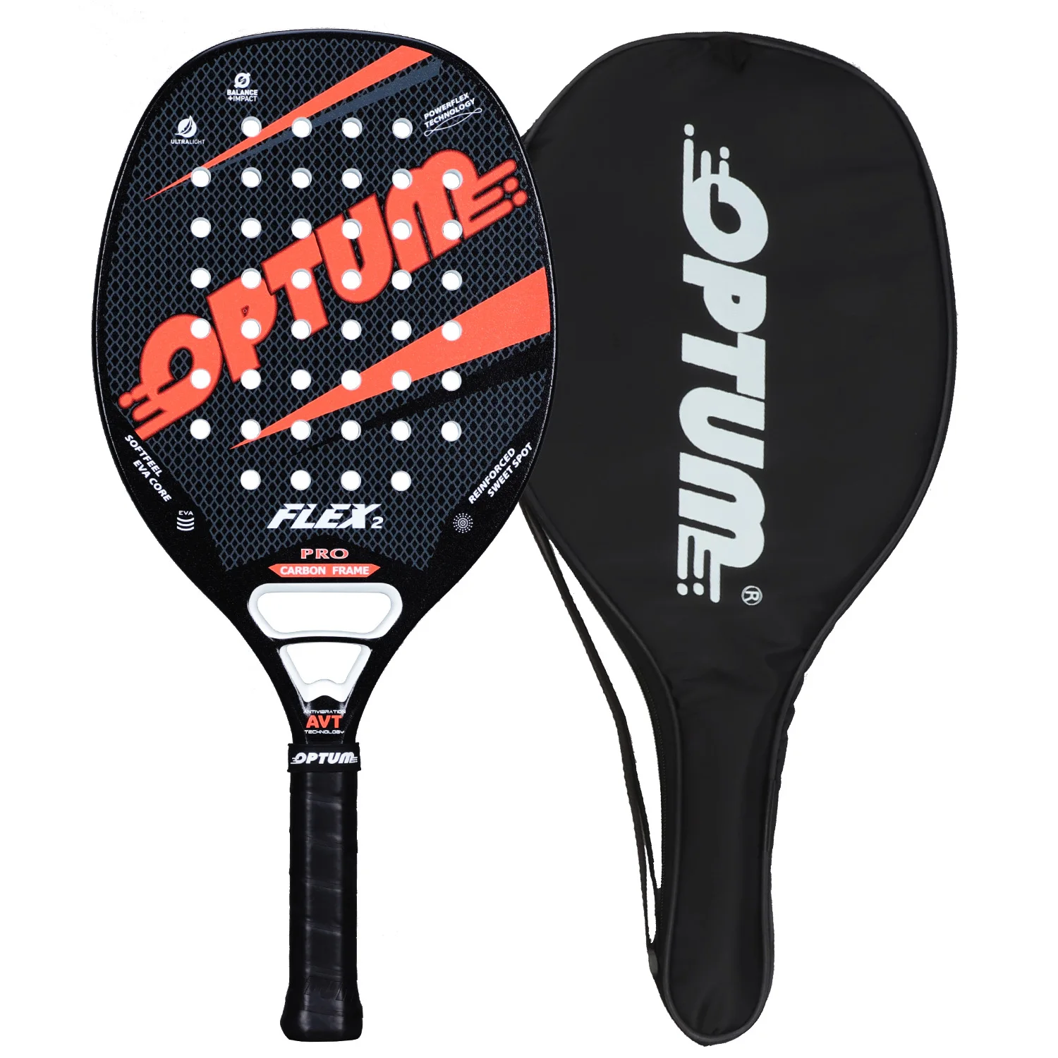 OPTUM FLEX2 Beach Tennis Racket With Cover Bag