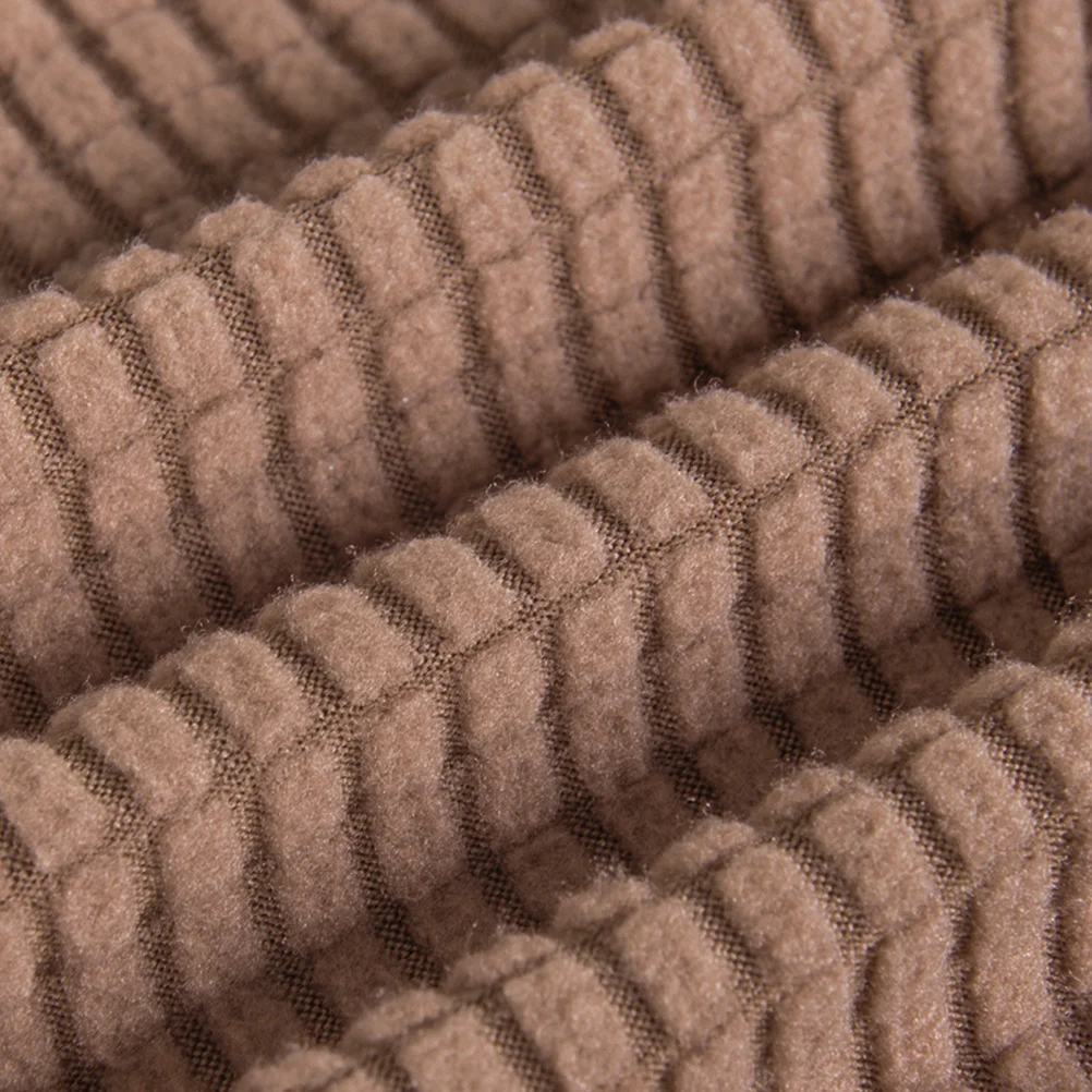 غطاء كرسي مرن قابل للتمدد واقي مقعد دائري لغرفة الطعام وحفلات الزفاف وحفلات الفندق 30-38 سم شوكولاتة #5