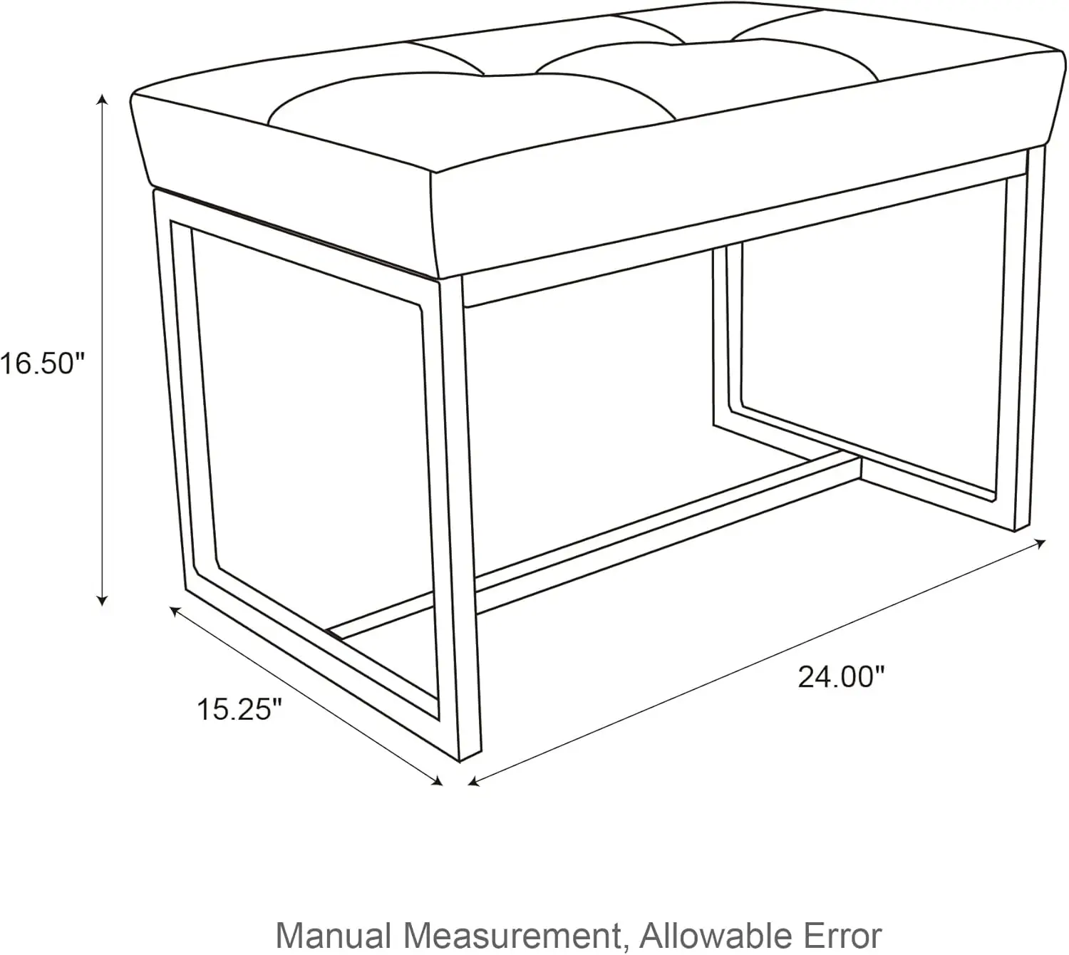 Panca ottomana da 2, sgabelli moderni in pelle PU con struttura in metallo, nero