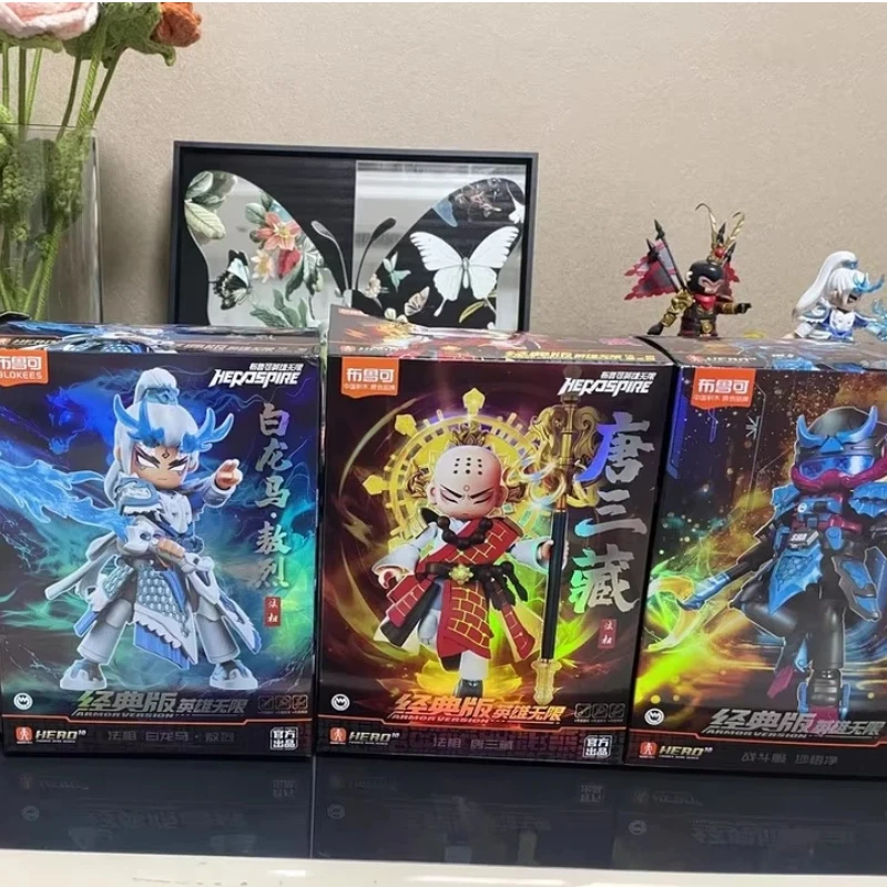 

Blokees Строительные блоки Герой Сборная игрушка Необмеженная сборка Tang Sanzang Sun Wukong Na Zhang Игрушка для мальчика Коллекционная фигурка Подарки