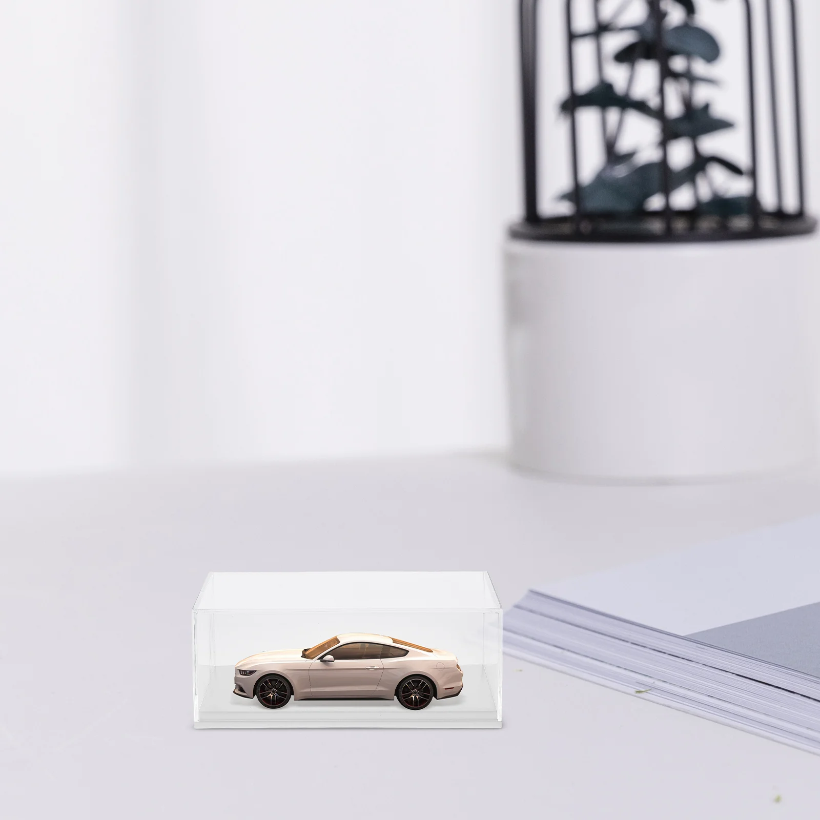 Auto Modell Display Box Figur Fall Acryl Fällen für Sammlerstücke Abdeckung Klare Autos