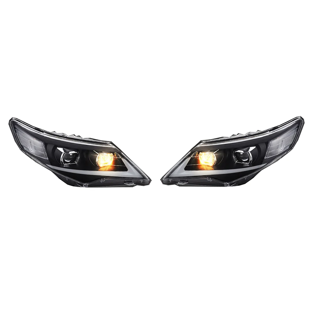 1 Pair US Type IP67 Plug And Play Car LED Headlight For Toyota Camry 2012-2014 Auto DRL Head lamp Reverse Brake Fog Front Lights