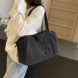 Casual Grote Capaci Nylon Doek Tas Vrouwen 2025, Nieuwe Mode Commuter Schoudertas Korte Afstand Reistassen Fitness tassen bolsos