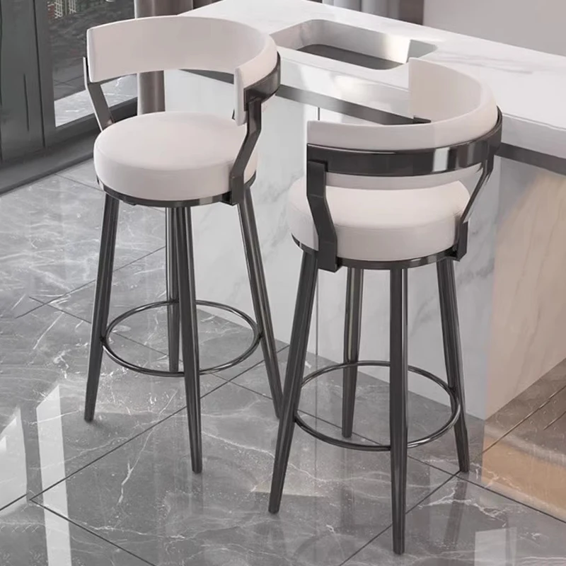 Waiting Reinforce Bar Stool Make Up Counter Design European Bar Stool Reception Desk Luxury Taburetes Altos Cocina Furniture