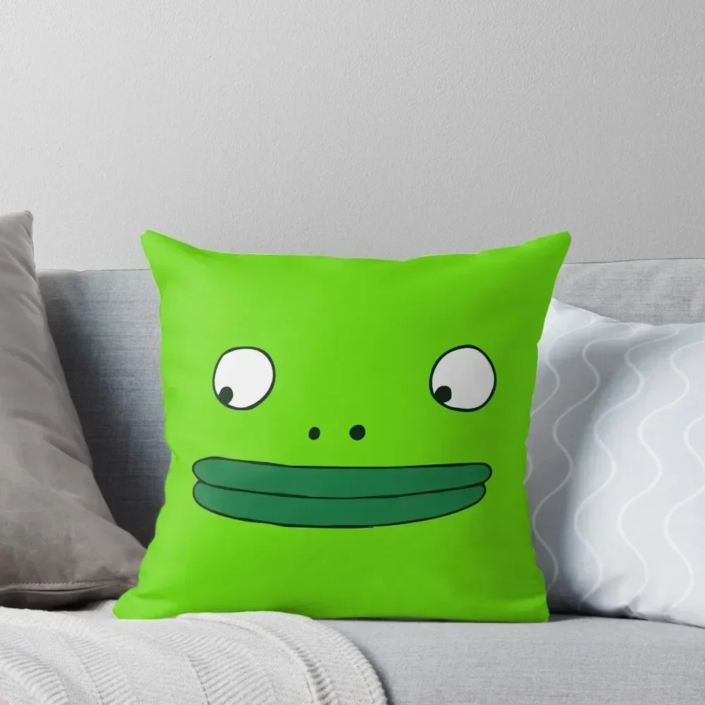 Smiling Friends Mr Frog Face T-Shirt Throw Pillow Pillow Cases Decorative Pillowcase pillow cover luxury