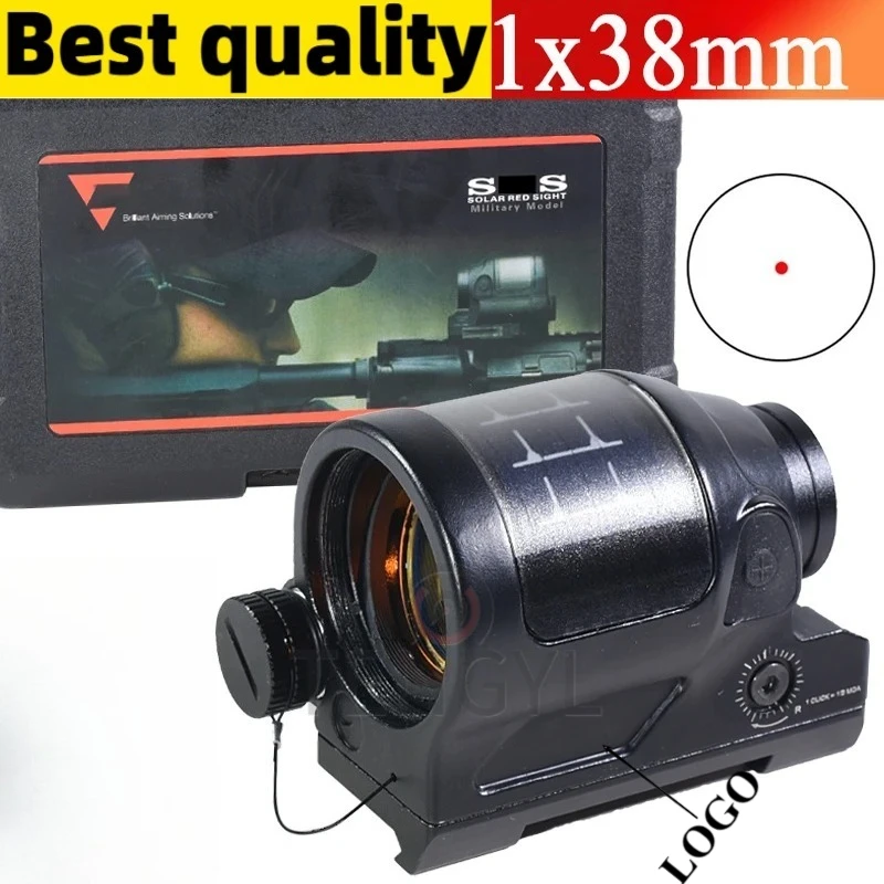 

Tactical Hunting Reflex Sight S-S Red Dot Scope with QD Mount Optics Rifle Scope 507C Red Dot Solar Power Sight Pisto Accessory