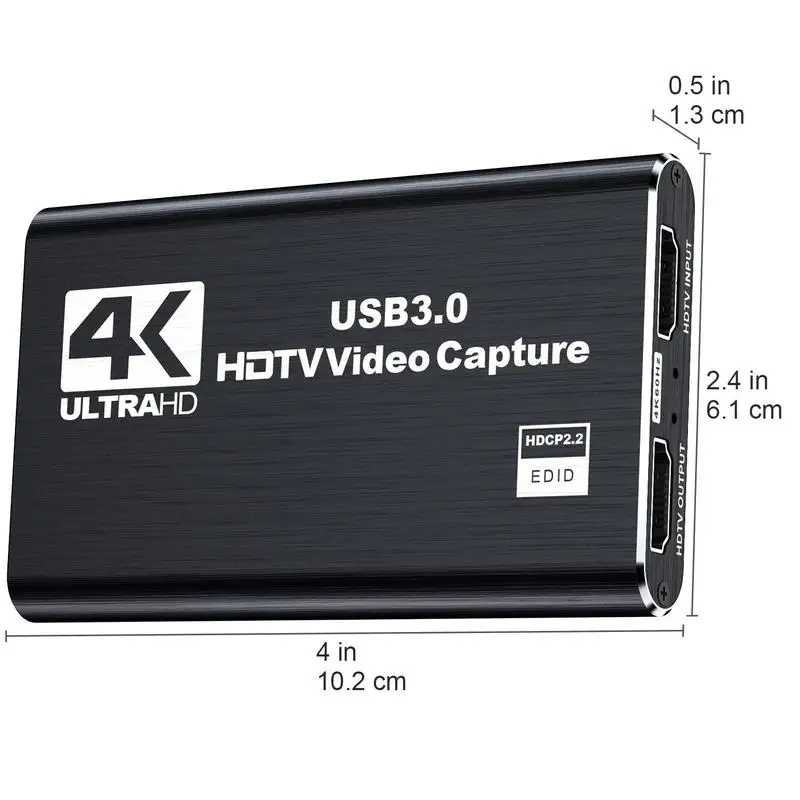 Fall 4K HDMI Capture Card for Streaming, Compact 1080P 60FPS USB Cam Link, Supports PS5/PS4/Xbox, Gift for Girlfriend.