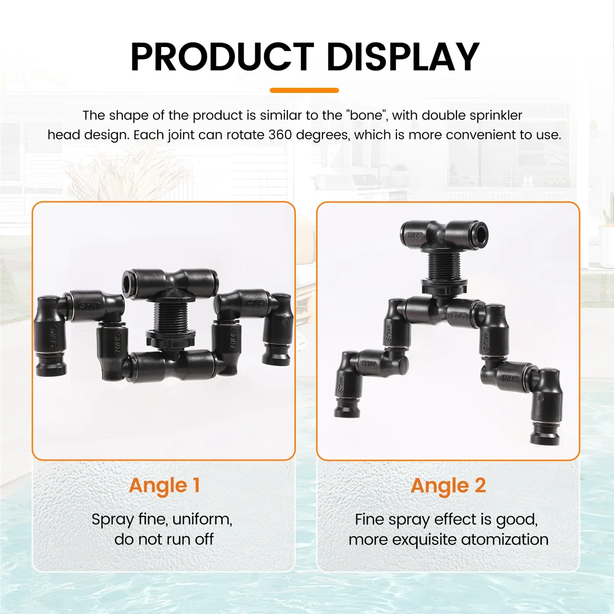 ABQR الزواحف مبيد ضباب الرش خزان الغابات المطيرة 360 قابل للتعديل حوض السمك المائية نظام تبريد الحيوانات الأليفة #6