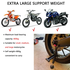 Suporte de elevação para roda traseira de motocicleta, suporte portátil de face única, dobrável, ferramenta de reparo de pneus para ktm honda 10 principais vendas quadro de ferro aro 26 - №1