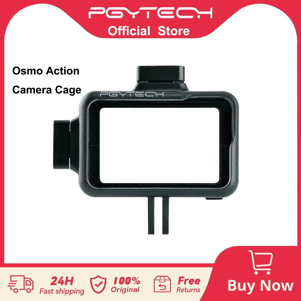 PGYTECH Camera Cage For Dji Osmo Action Blackmagic Protective Case Sports Camera Frame Cover Shell Housing Accessories