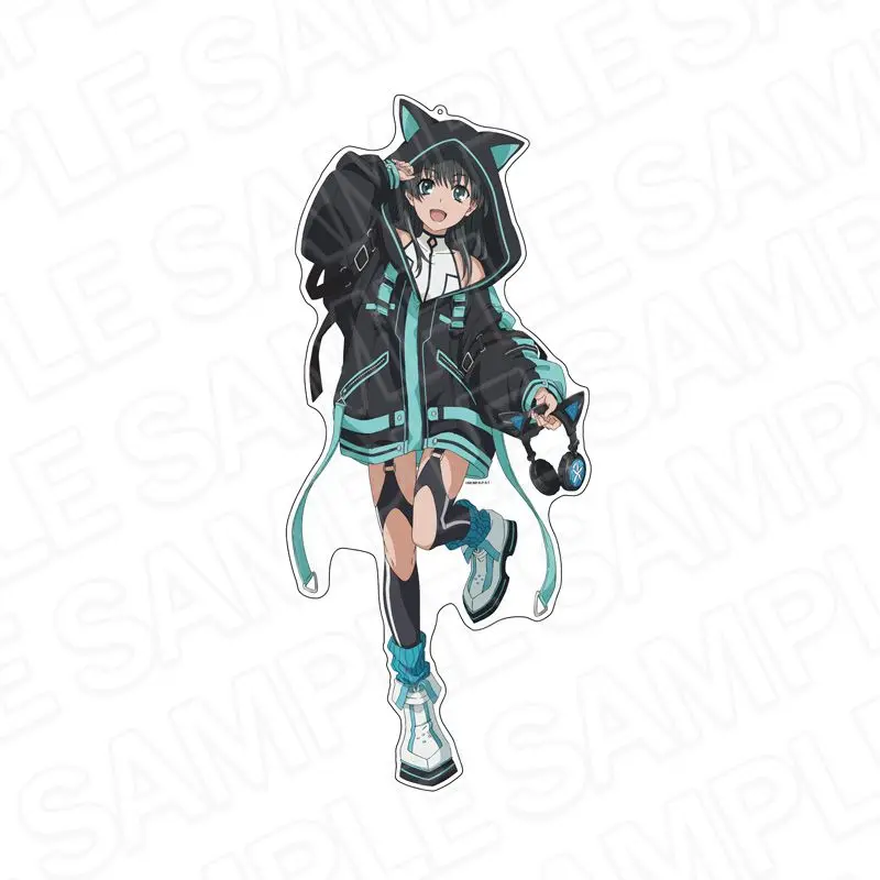 Anime A Certain Scientific Railgun T Gaming ver Mikoto Misaka Ruiko Saten Acrylic Stand Model Plate Keychains Desk Decor