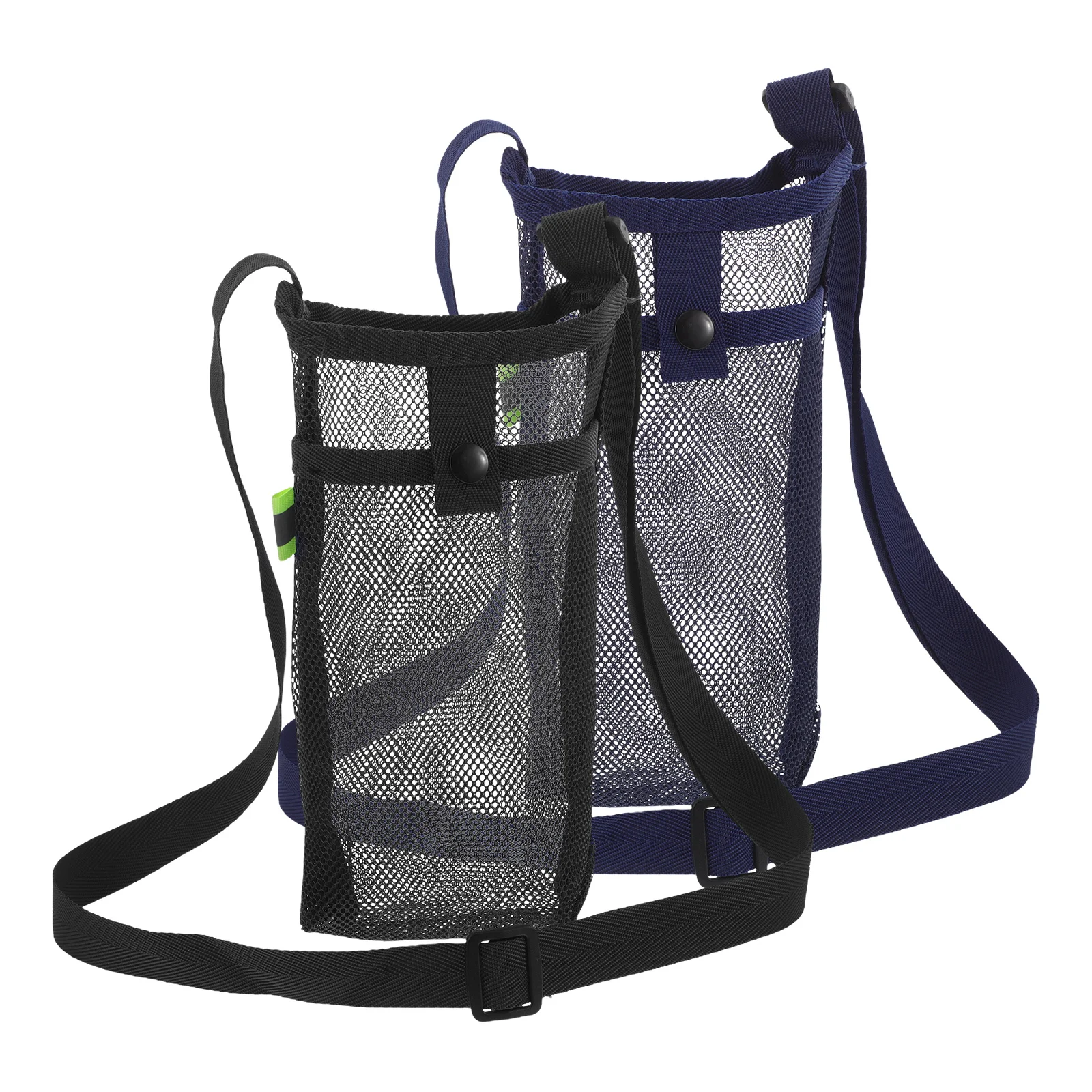 

2Pcs Water Bottle Sling Bag Crossbody Mesh Holder Lightweight Durable Material Sports Travel Office Men Women Bottle Pouch