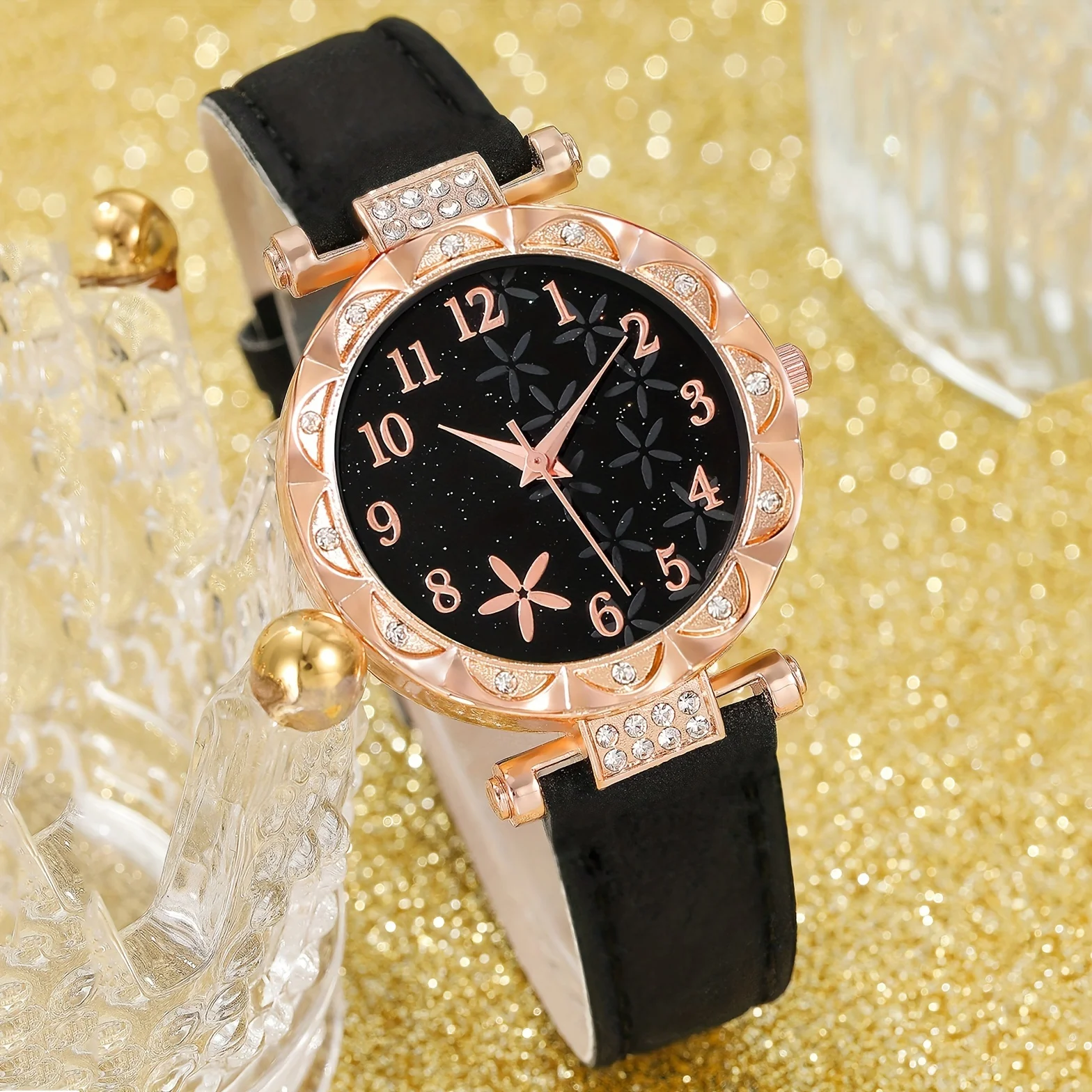 Women Fashion Quartz Wristwatch Slim Dial Leather Strap Female Dress Watch Gift