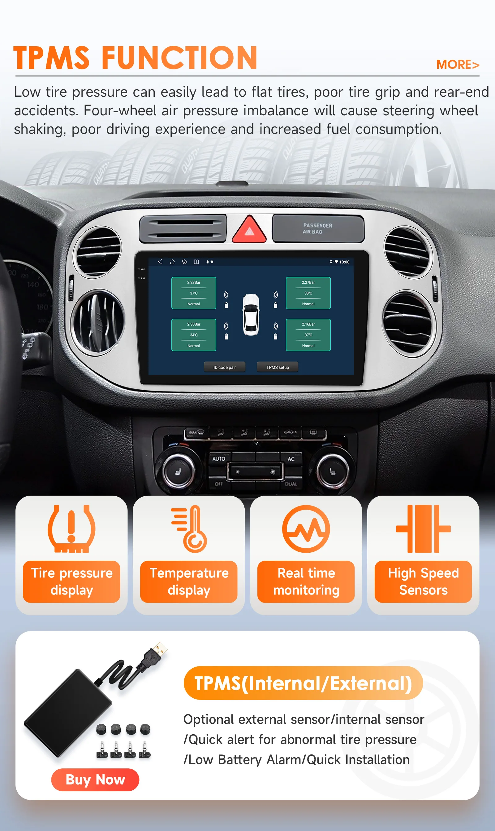 9'' AI Intelligent System Car Radio for VW Volkswagen Tiguan 1 NF GPS Wireless CarPlay Android Auto 4G 2 Din 2din Autoradio WIFI