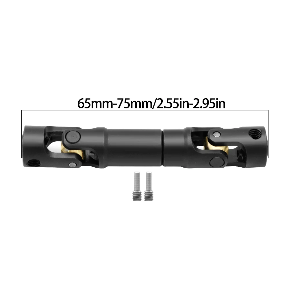 Metalen Interne Spline Aandrijfas Kruiskoppeling Aandrijfas voor 1/10 RC Auto Crawler Axiale SCX10 Gladiator YK4082 TRX4 TF2 D110 - afbeelding 1