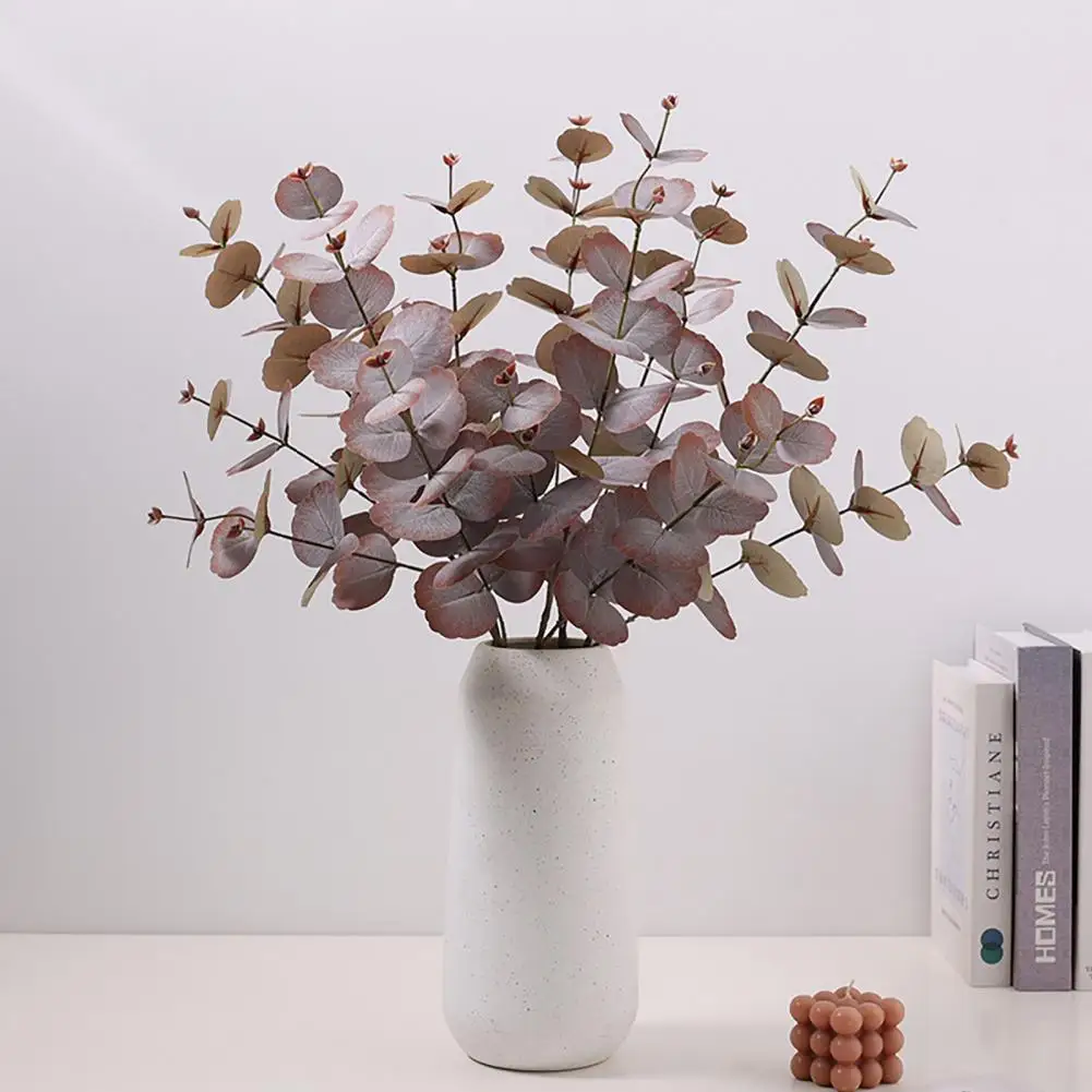 Artificial Plants Decorative Fake Eucalyptus Vivid Looking Bendable Good Visual Effect Artificial Eucalyptus Home Supplies