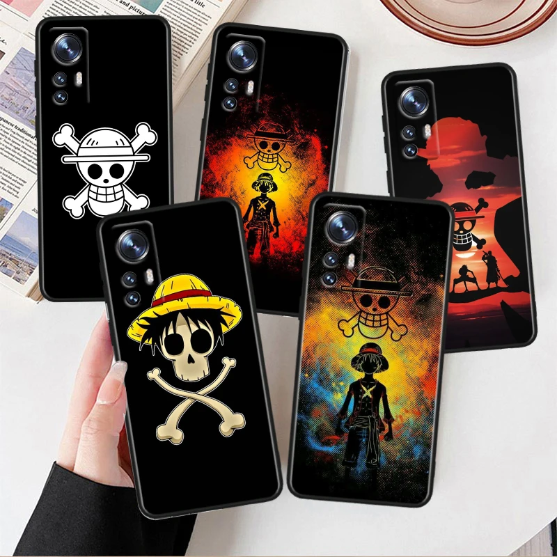 Japanese Anime Ones-Pieces For Xiaomi Mi 10T 10S 9T 9 SE 8 A3 A2 A1 6X 5X CC9E Note 10 Lite Pro Mix 3 Black Soft Phone Case