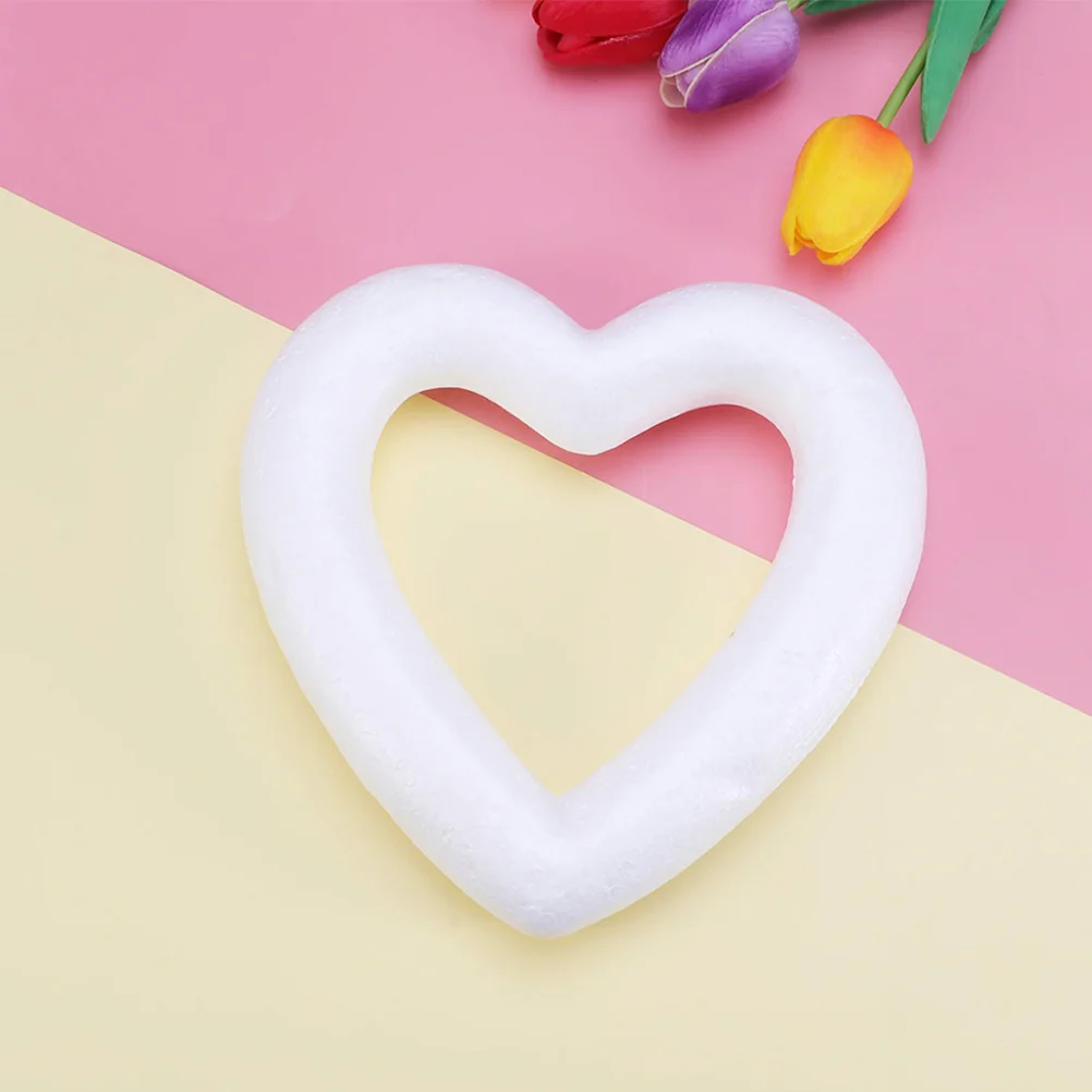 18 Pcs Bubble Heart Wreath DIY Supplies Valentine Form Foam Shapes Craft Wedding Christmas Outdoor Garland