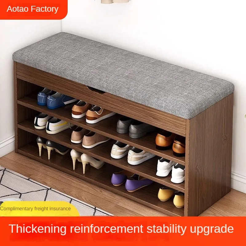 Shoe rack, shoe stool, doorstep, household indoor storage rack, dustproof storage shoe cabinet