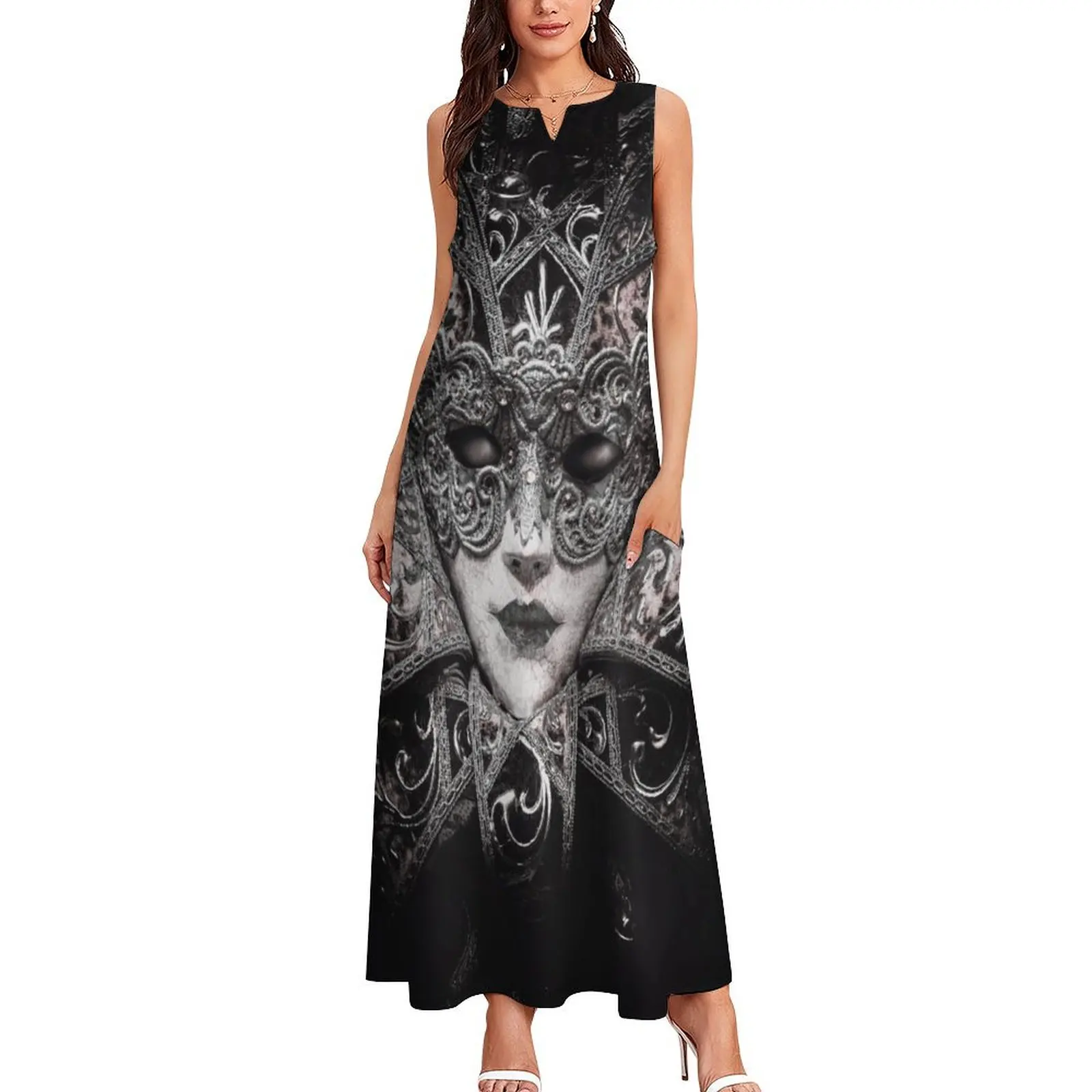 Mardi Gras Festival Carnival Long Dress Long dresses clothes for women Woman fashion Dresses gala