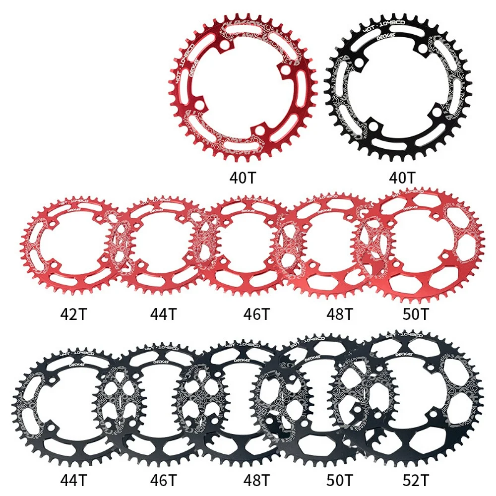 Round Oval 104BCD 40/42/44/46/48/50/52T Mountain Bicycle Chainring MTB Bike For  8 to12 Speed Crankset Aluminum