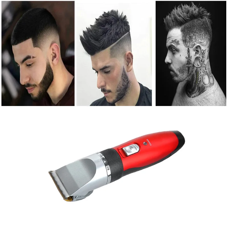 Cord Cordless Rechargeable With Adaptor Professional Ceramic Adjustable Blade Cutting Shaver Hair