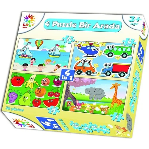 Laco Puzzle Pre School male 4 Pcs Lca-04002