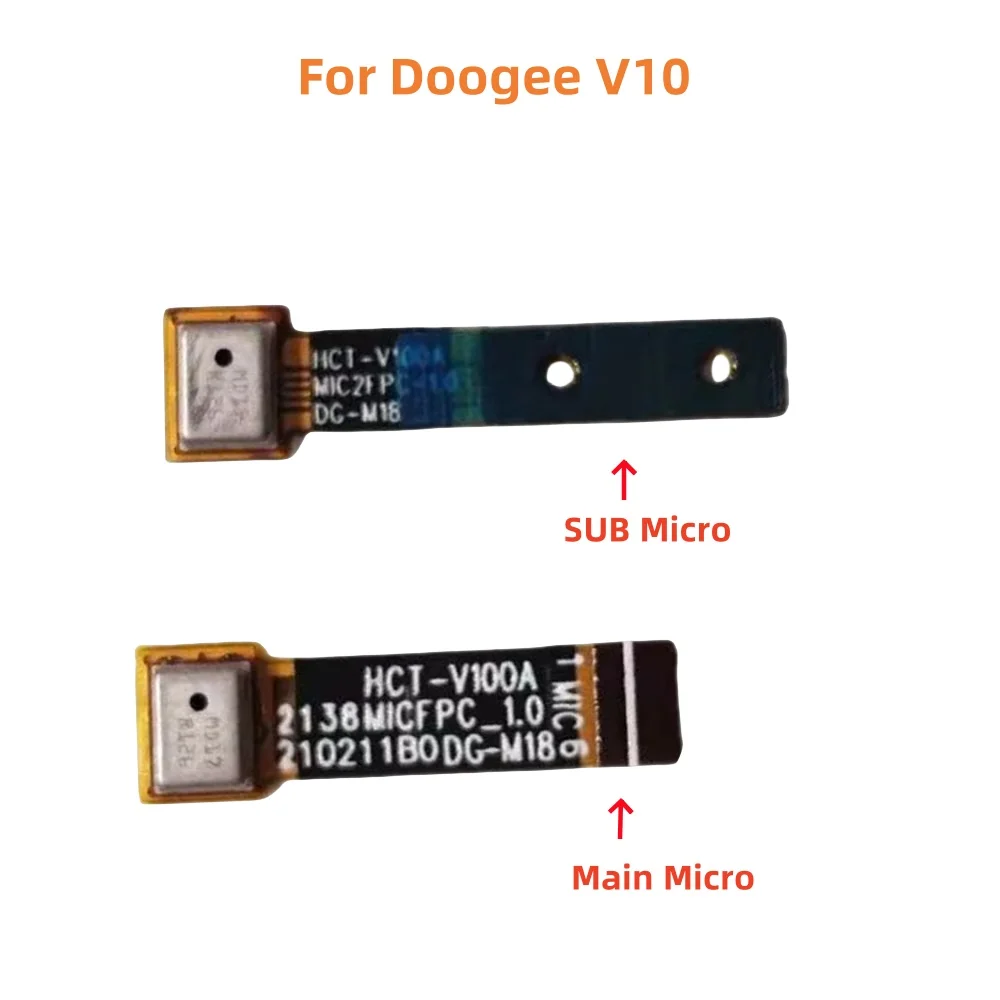 New Original For Doogee V10 V11 Cell Phone Main SUB Microphone Micro FPC Cable MIC Repair Parts Accessory