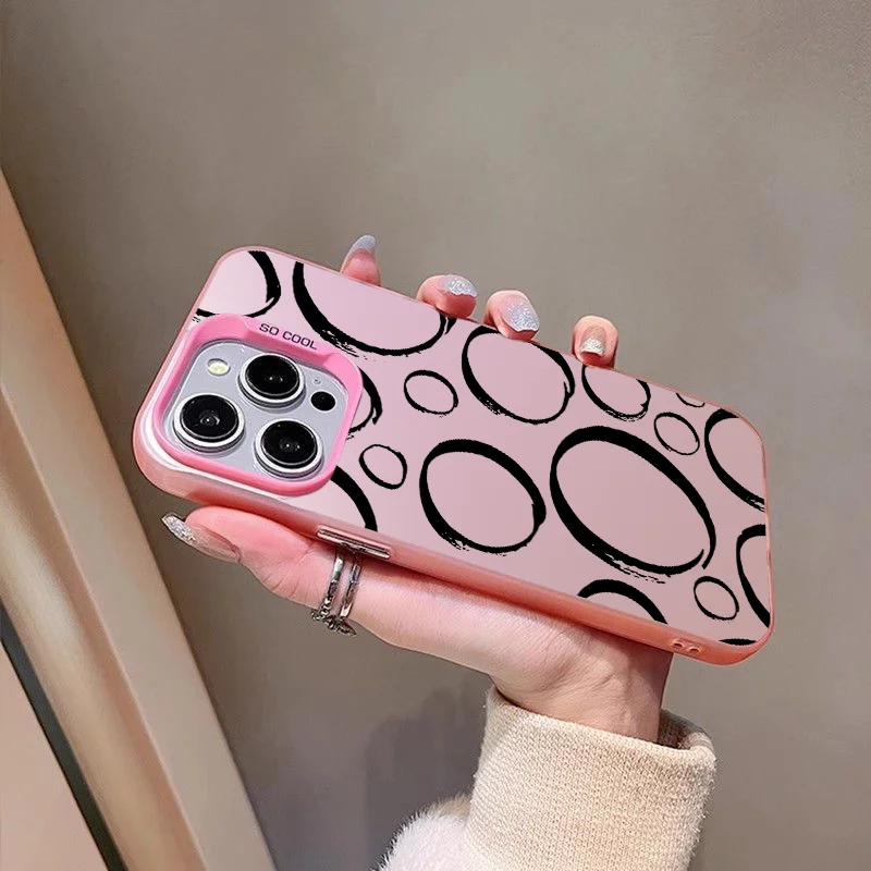 Dreamy Colors in Motion Niche Cartoon Artistic Trendy Phone Case For iPhone 16 Pro Max 15 Plus 14 13 12 11 XR X XS 8 7 Cover