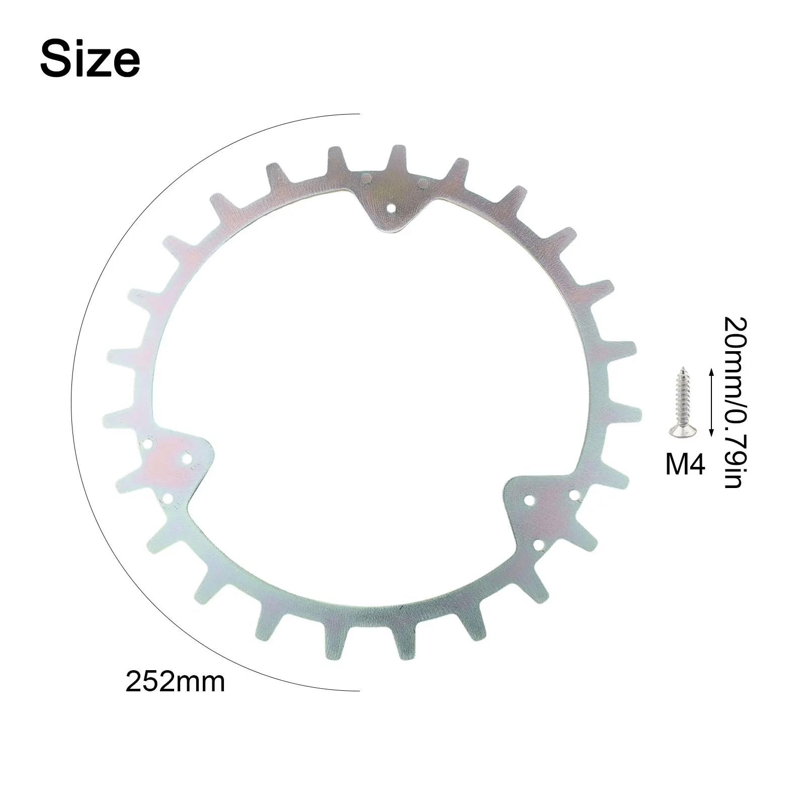 Crafted Traction Wheel (252mm) Designed Specifically for Lawn Mower Robots Equipped with Effective Anti Skid Spikes