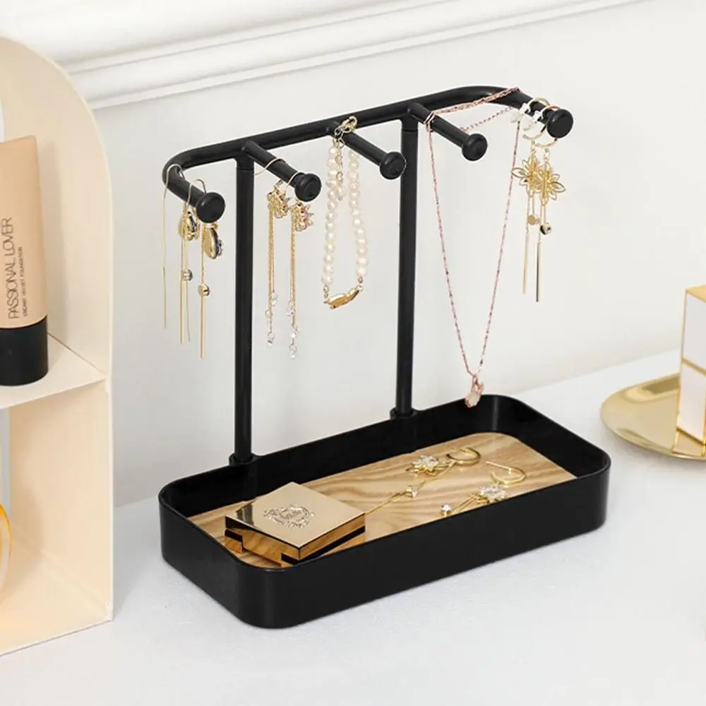 

Стеллаж для выставки товаров ключей Деревянная стойка для хранения ювелирных изделий PP с ящиком для хранения Основание для сережек Стеллаж для выставки товаров для стола Органайзеры для женщин