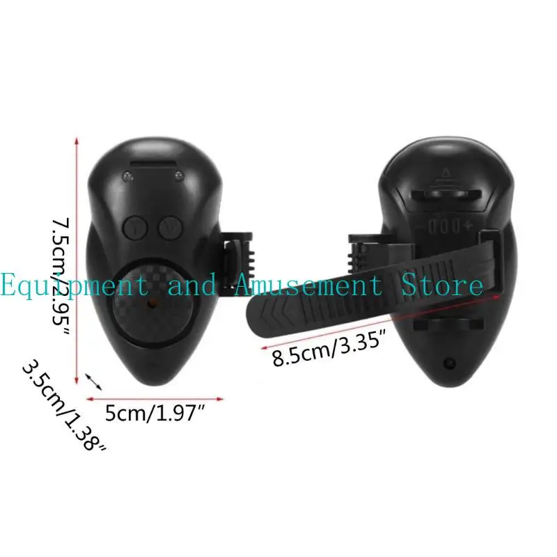 جهاز إنذار عضات الصيد Y1UC ، طعم قضبان السمك الإلكترونية تنبيهات مؤشر LED إنذارات الأسود #6