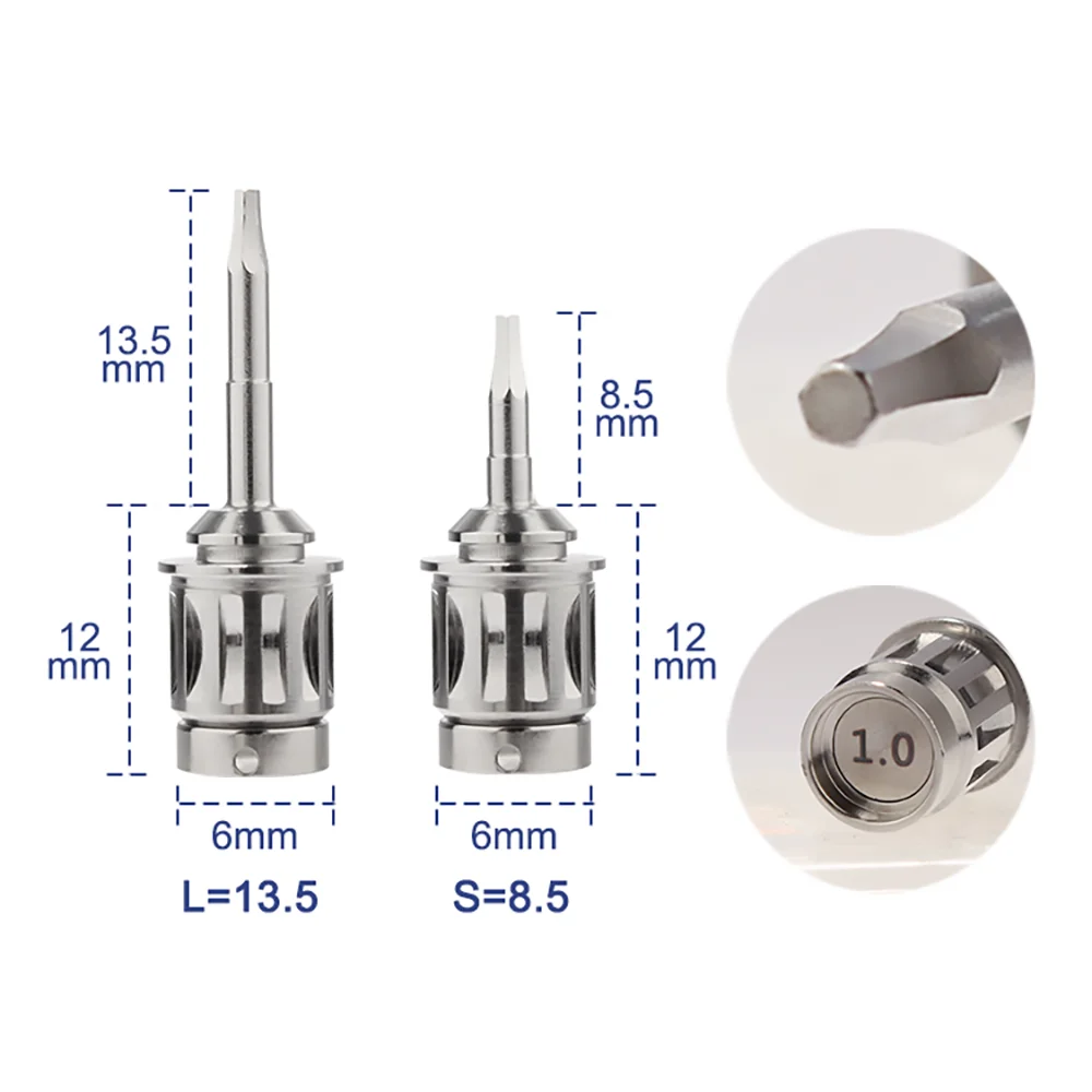 AI-TW Implantat Drehmomentschlüssel ANT/1,0 Hex/1,2 Hex/1,27 Hex/1,4 Hex/NOB R155/ITI R165 Dental Ersatzteile 1 stücke Lange + 1 stücke Kurze