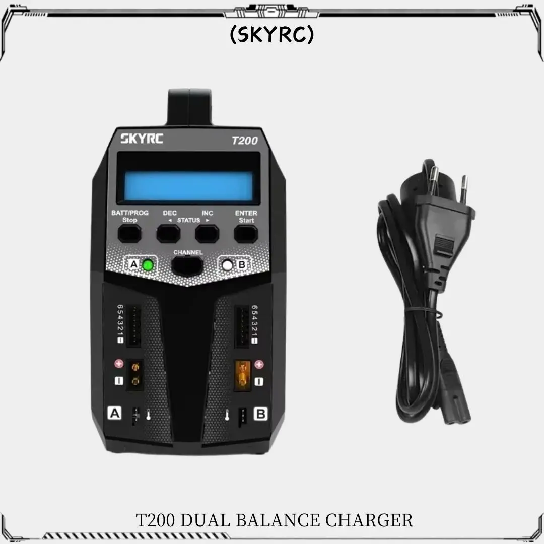 SKYRC T200 AC/DC Lipo Battery Dual Balance Charger Discharger for Traxass RC Car Battery Charger