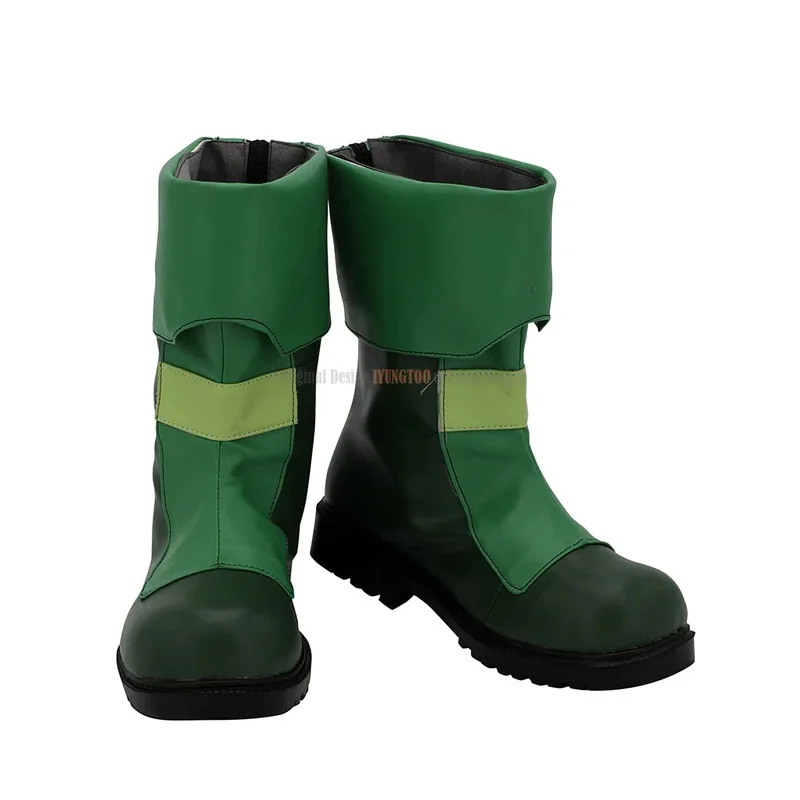 Prushka Shoes Cosplay Made in Abyss Prushka Cosplay Boots Green Shoes Custom Made Any Size for Unisex Cosplay