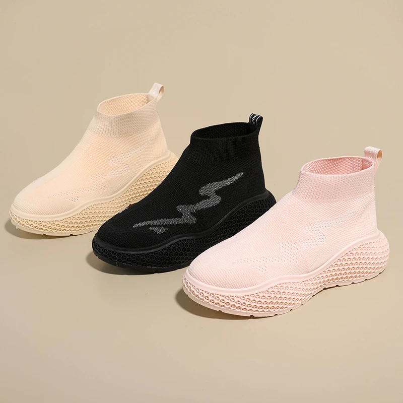 

Knitted Socks Boots Comfortable Mesh Breathable Flying Weaver 2026 Summer New Slip-on Single Shoes