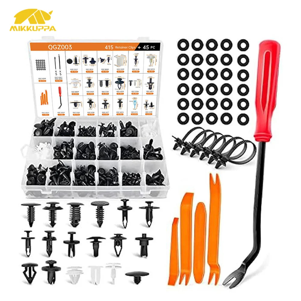 

MIKKUPPA 460 шт. автомобильный фиксатор нажимного типа, фиксаторы крыла и бампера, комплект заклепок, заклепки для GM Ford Toyota Honda