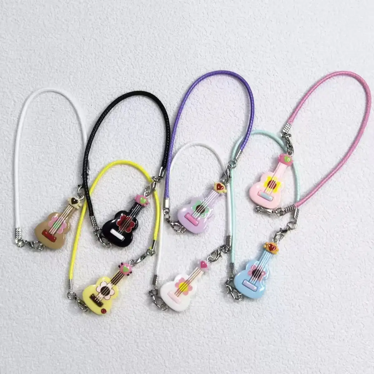 15/17cm Labubu 인형 귀여운 작은 미니 기타 Labubu V1 V2 V3 인형 Diy 장난감 장식 악기 액세서리