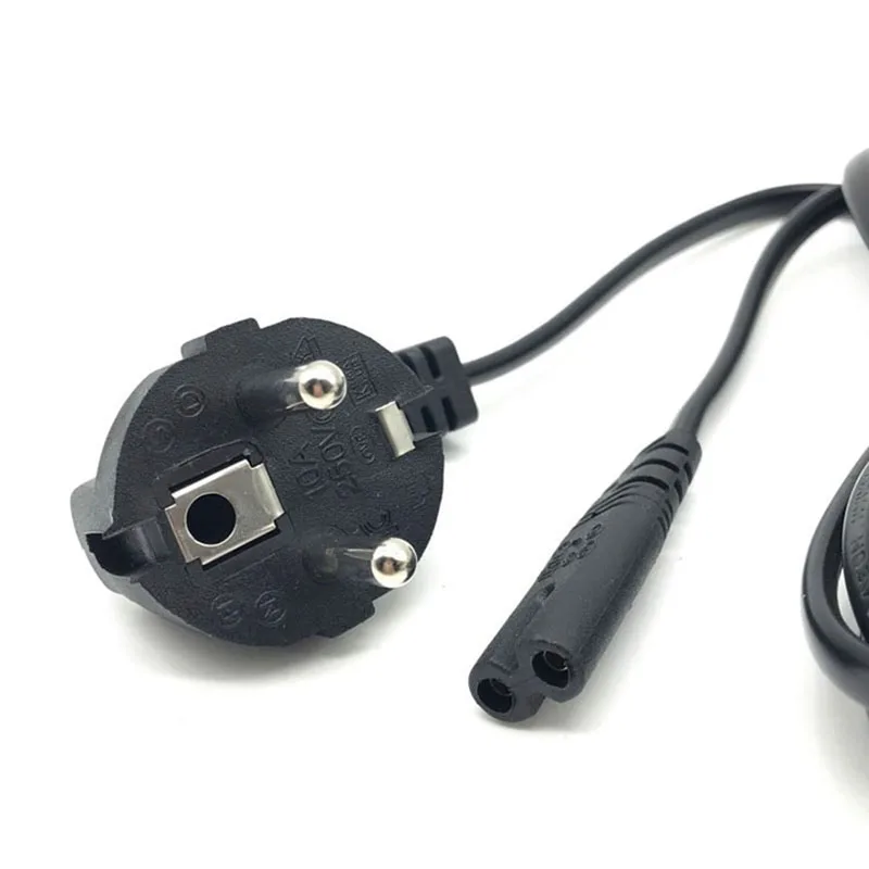 European Plug Charging Line with Oubiao Eight Tail Power Cord Two-Core Figure-Eight Bendable Power Cable