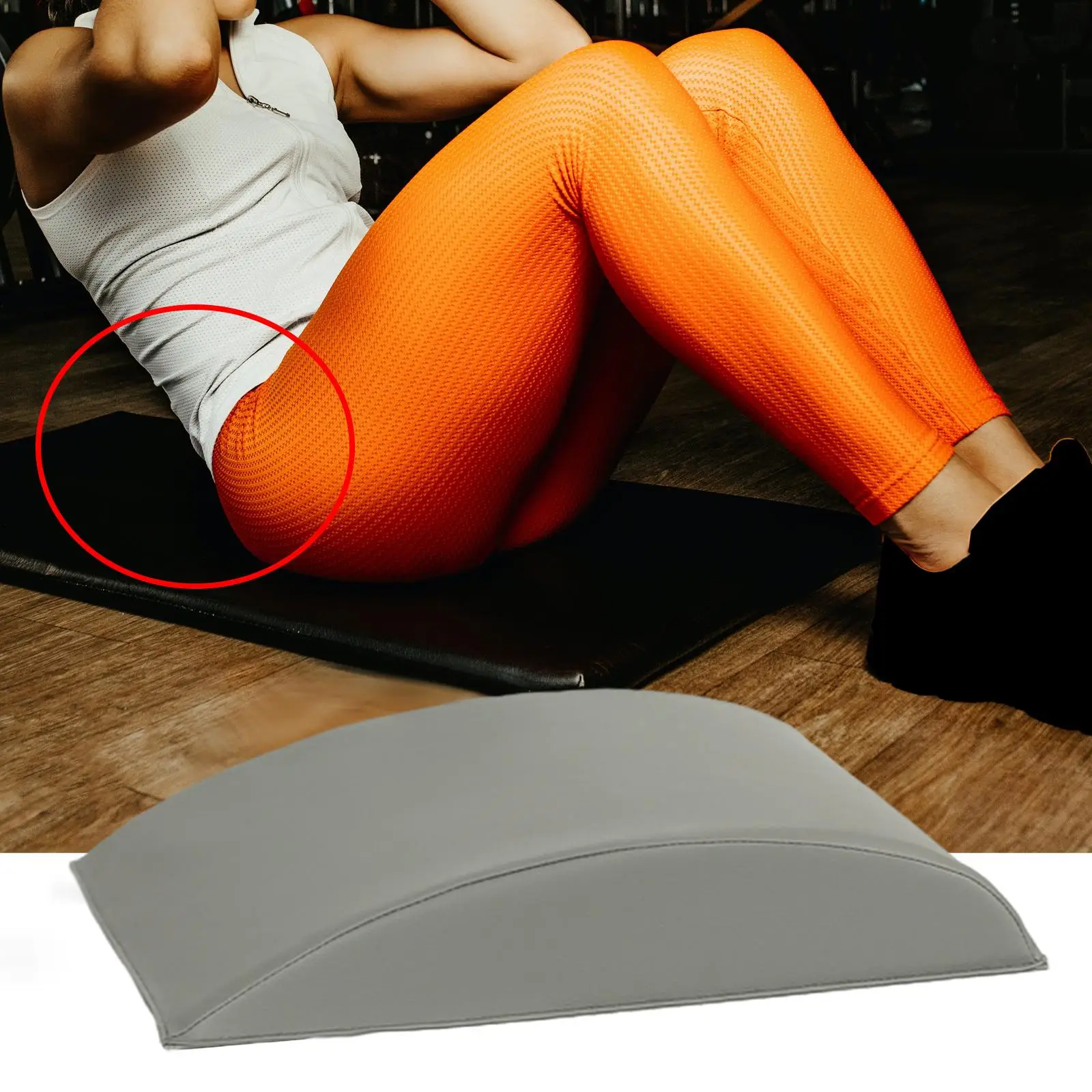 

Ab Training Mat Stretches PU Leather Support Trainer Core Training for Fitness Abdominal Exercises Workout Equipment Push-ups